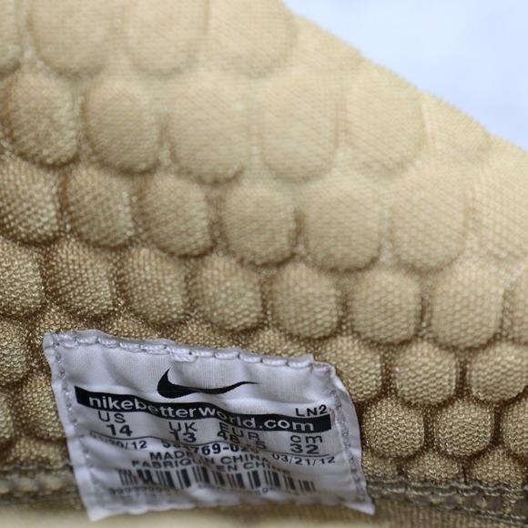 Nike Football Cleats Alpha Talon Elite TD Sz 14 Black/Gold Saints Player Issued - Picture 11 of 16